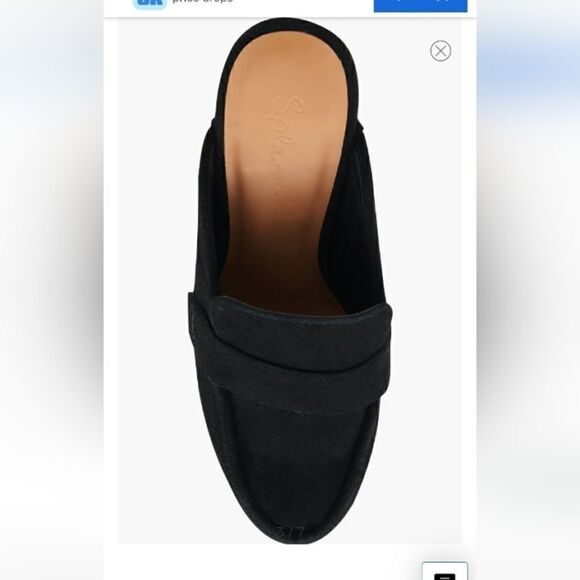 Splendid "Vina" black suede 4 1/2" platform clog size 11 M NWT - Picture 2 of 8